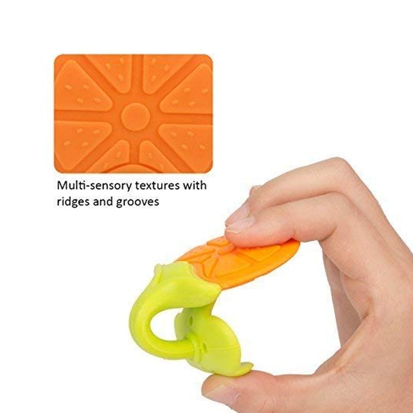 Silicone Fruit Shape Teether Toy Food Grade Silicon Teether Use For Baby  Toddlers  Infants  Children - Happy Price - Image 5