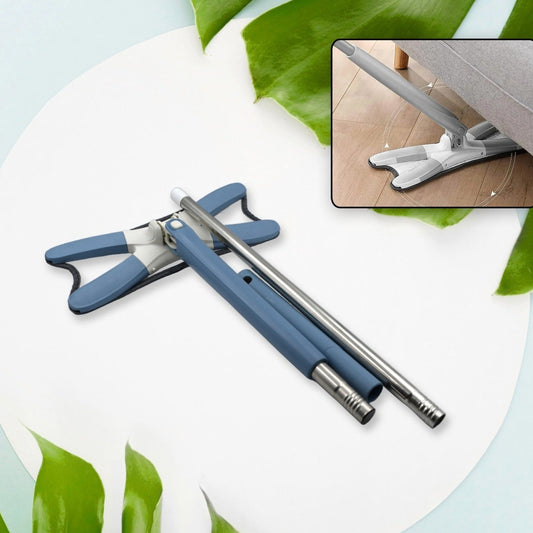 Adjustable Long Handle 360 Degree Flat Hand Mop X Type Automatic Water Rotation For Wood Ceramic Tile Easy Squeeze Mop For Floor Window Wall Kitchen Sofa Corners Ceiling - Happy Price - Image 1