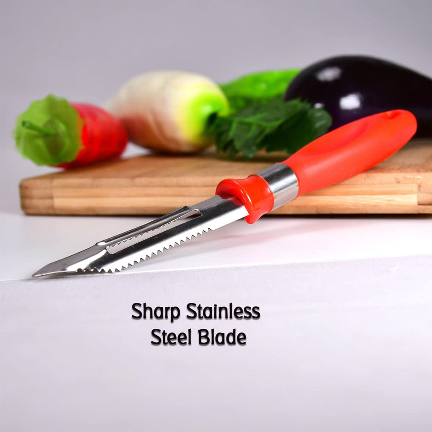 Multipurpose 2-in-1 Stainless Steel Knife  Peeler (1 Pc) - Happy Price - Image 6