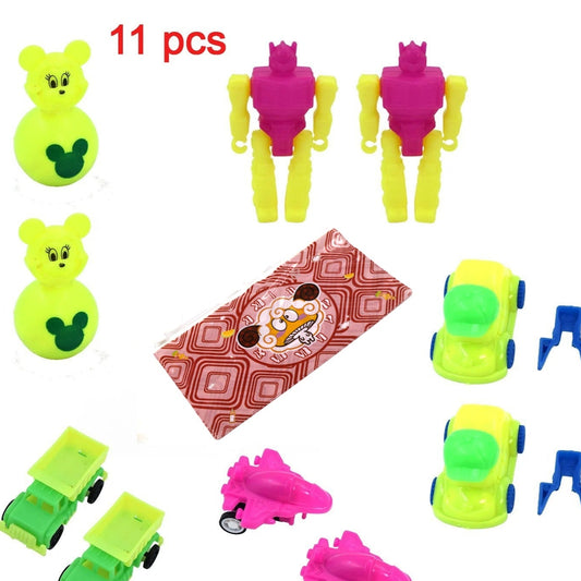 Toys For Kids Friction Powered Toy For Baby Push  Go Toys Combo Set For Boys  Girls ( Pack Of 11) - Happy Price - Image 1