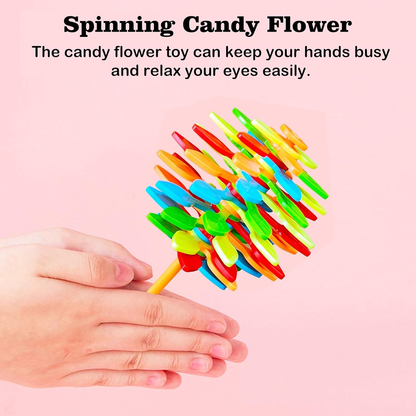 Spin Flower Candy Rotating  Spinning Toy (1 Pc) - Happy Price - Image 2