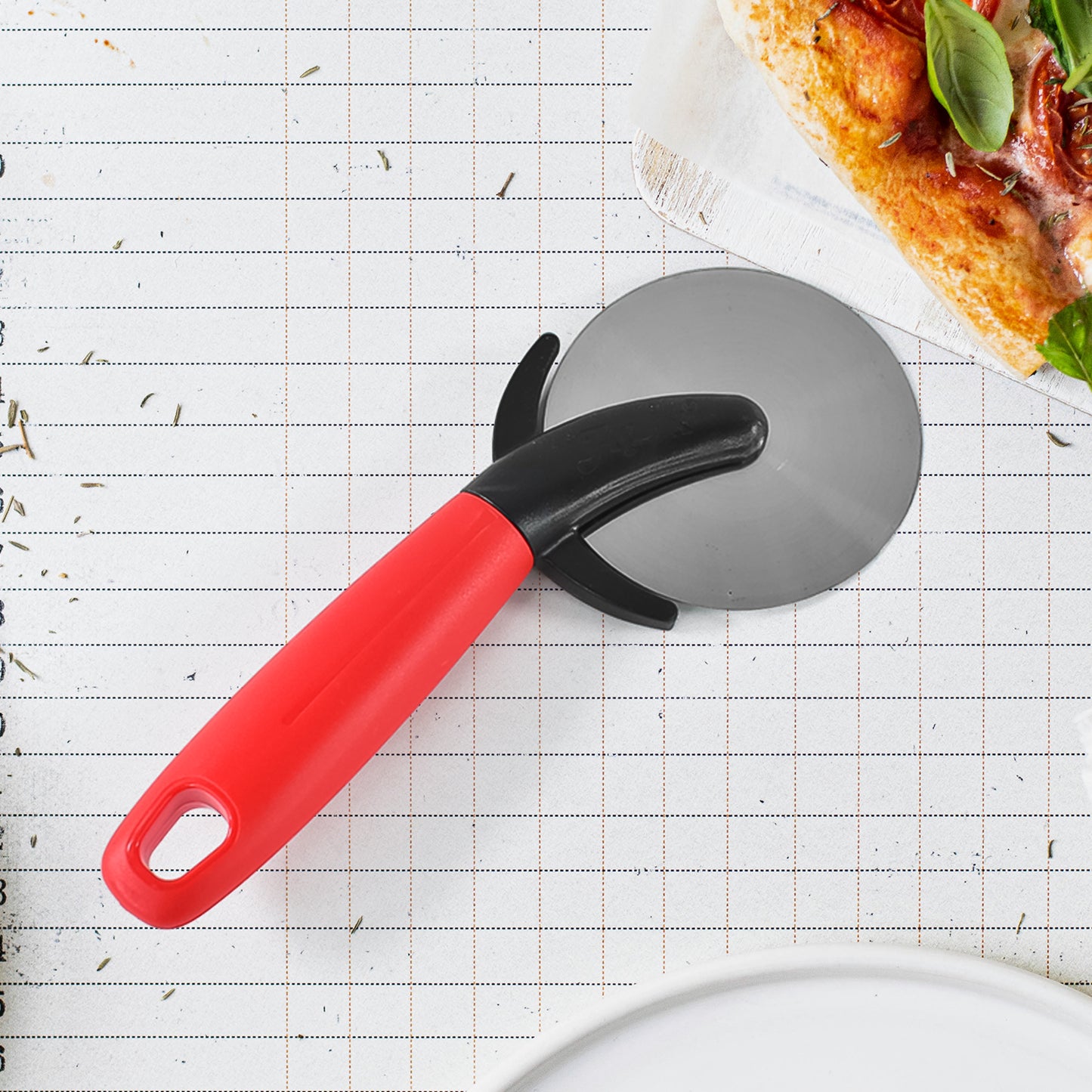 Apex Premium Stainless Steel Pizza Cutter (1 Pc  Mix Color) - Happy Price - Image 5