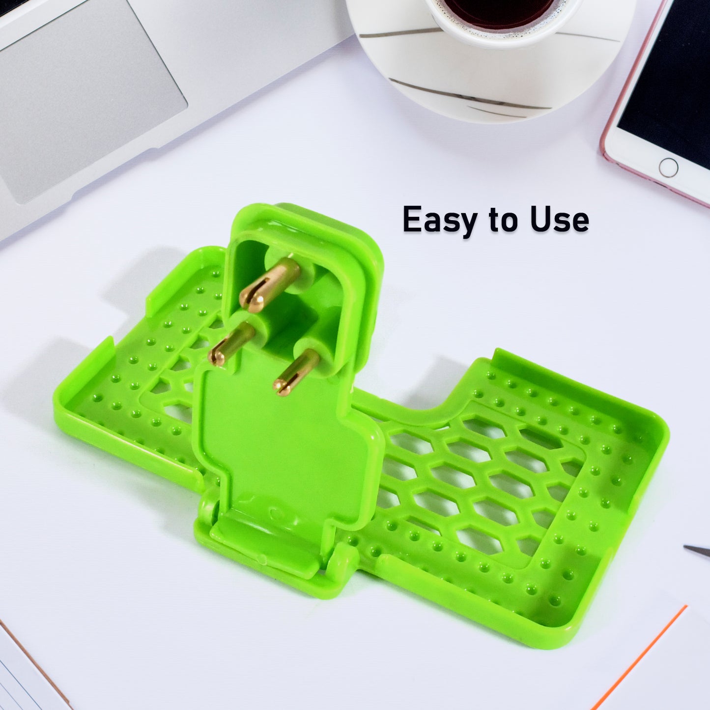 Multi-purpose Wall Holder Stand For Charging Mobile Just Fit In Socket And Hang (Mix Color  1 Pc) - Happy Price - Image 2