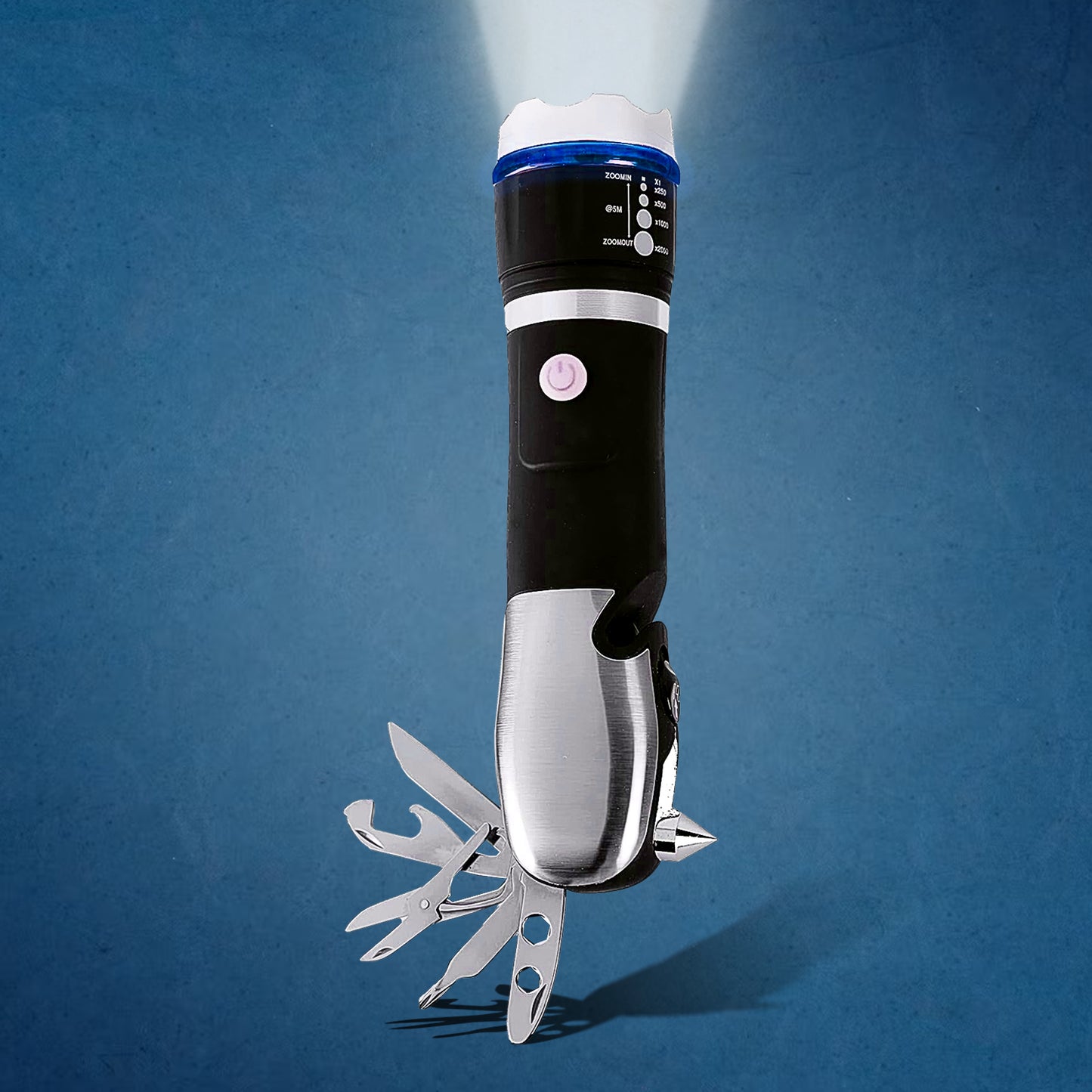 Battery Operated Multi Tool Led Flashlight All In One Tool Light (1 Pc  Battery Not Included) - Happy Price - Image 2