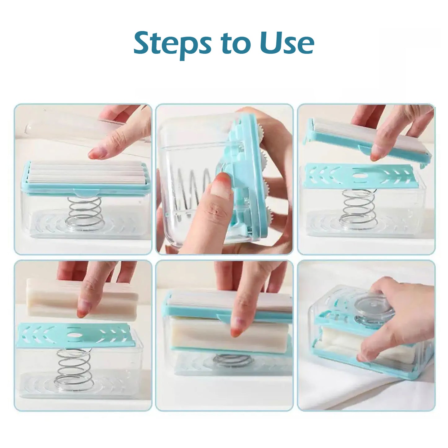 2-in-1 Portable Soap Dish  Soap Dispenser With Roller And Drain Holes Multifunctional Soap Holder Foaming Soap Bar Box For Home Kitchen Bathroom - Happy Price - Image 6