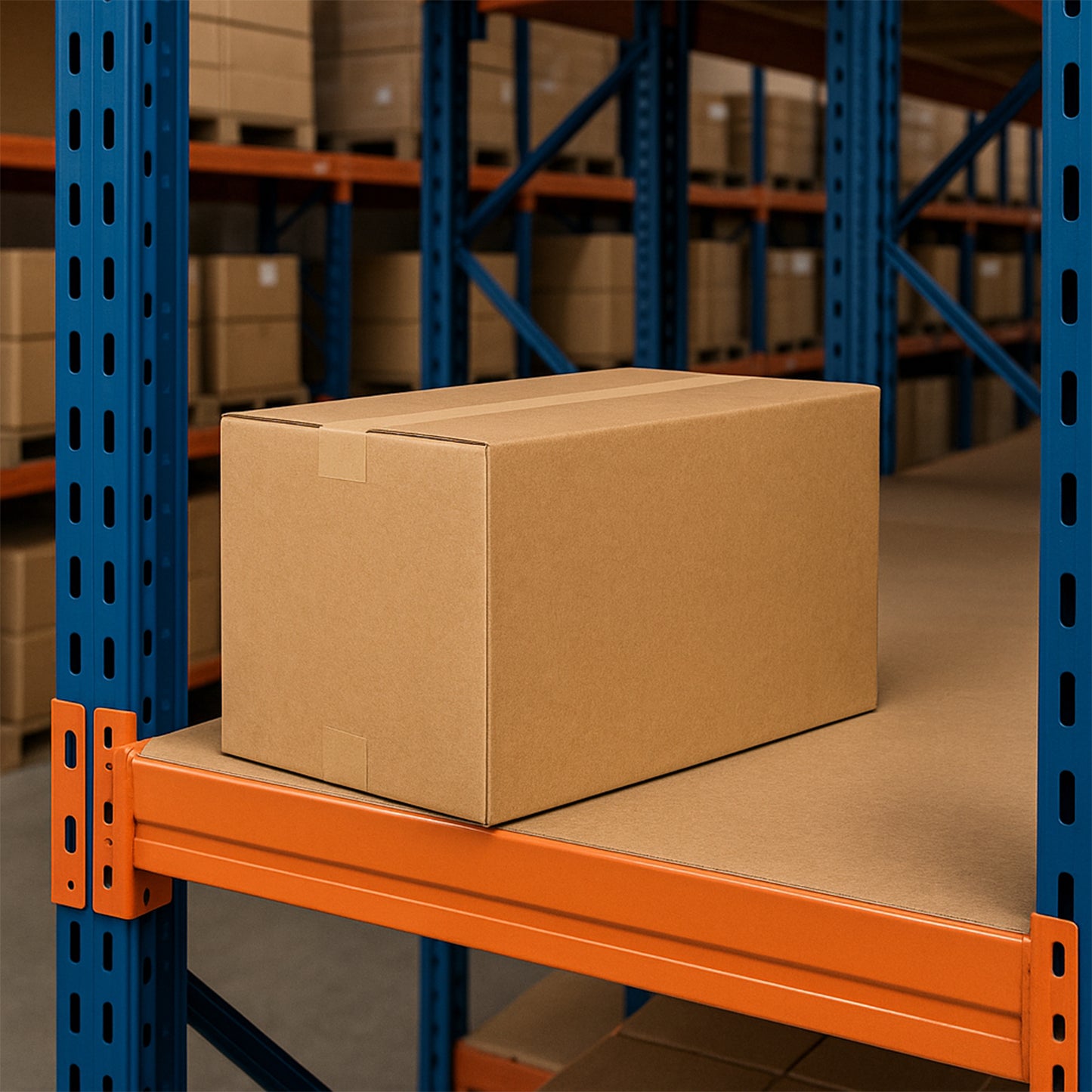 Durable Brown Corrugated Packing Box - 32x52x30 Cm, 1 Pc