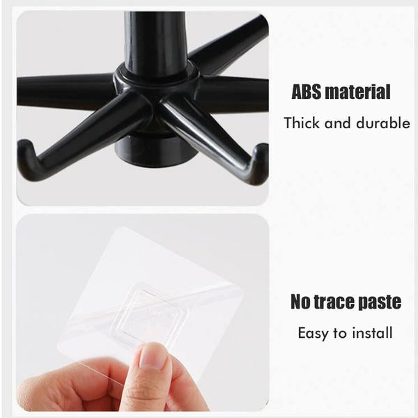 360 Rotatable  Hooks For Hanging (Pack Of 2) (Brown Box) - Happy Price - Image 5