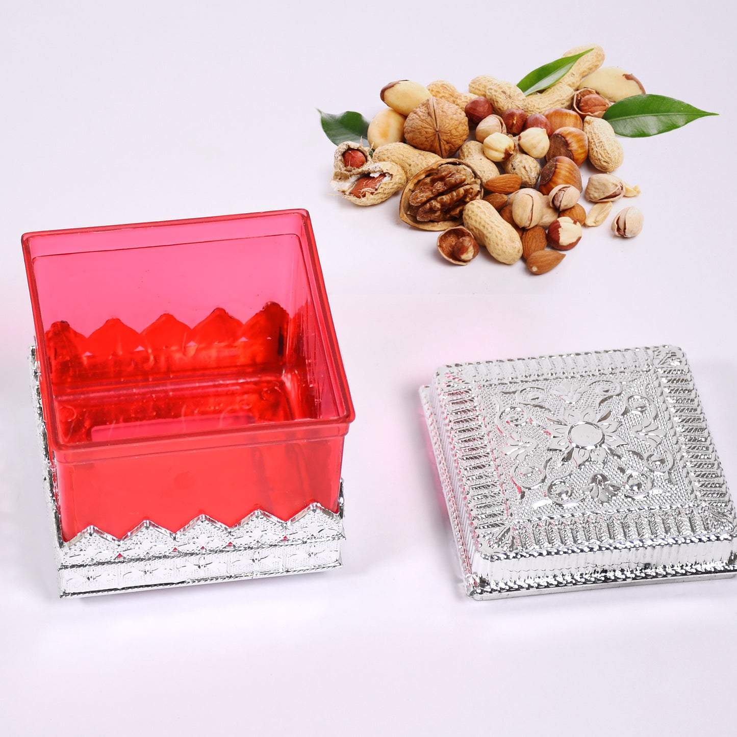 Ruby Dryfruit Storage Container  Attractive Design Box For Home  Gifting  Kitchen Use - Happy Price - Image 4