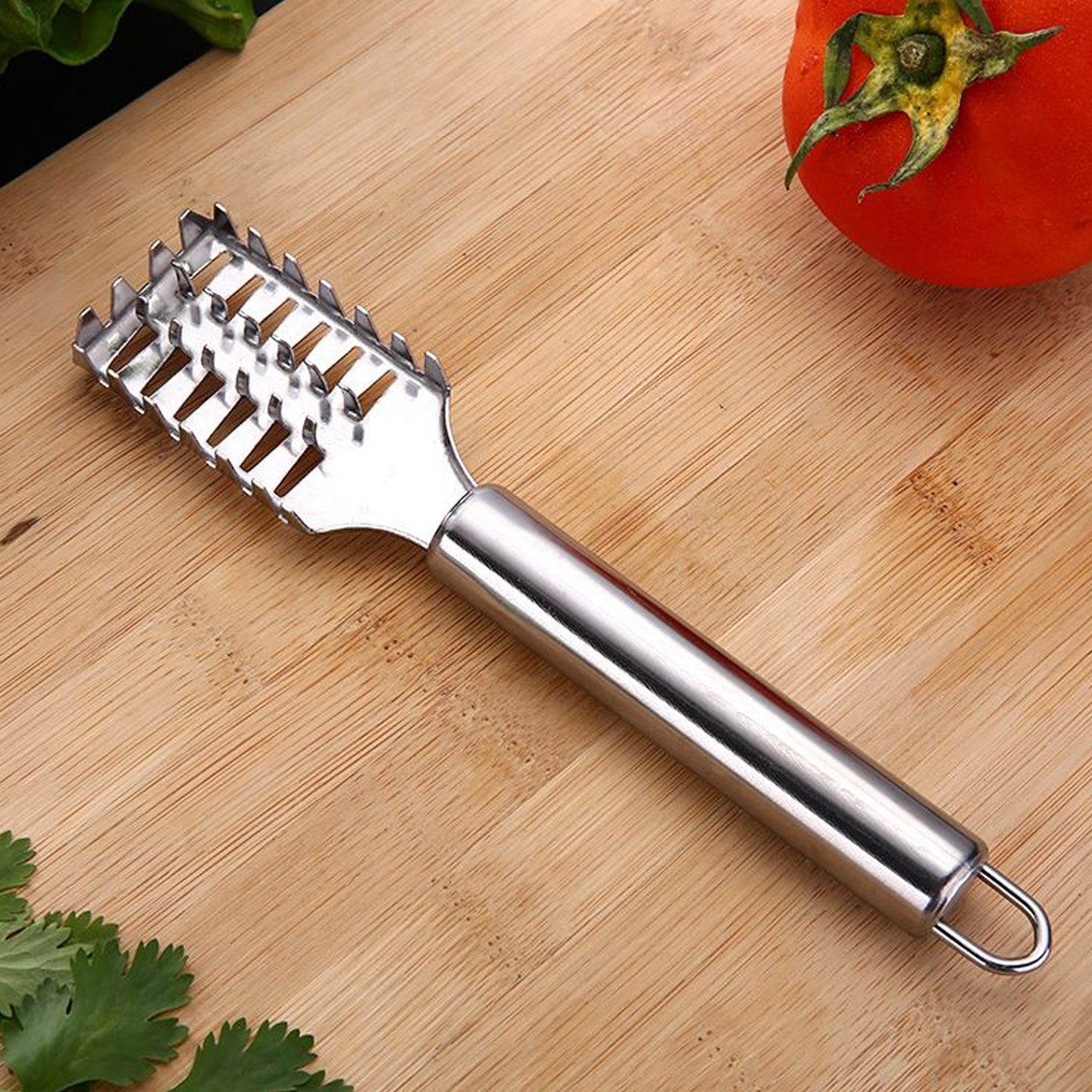 Fish Scale Remover Scraper Stainless Steel Fish Cutting Tools Sawtooth Easily Remove Fish Scales-cleaning Brush Scraper Kitchen Tool- - Happy Price - Image 2