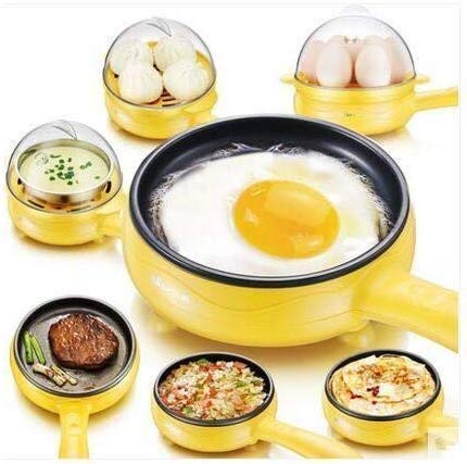 2-in-1 Electric Frying Pan & Egg Boiler with Handle