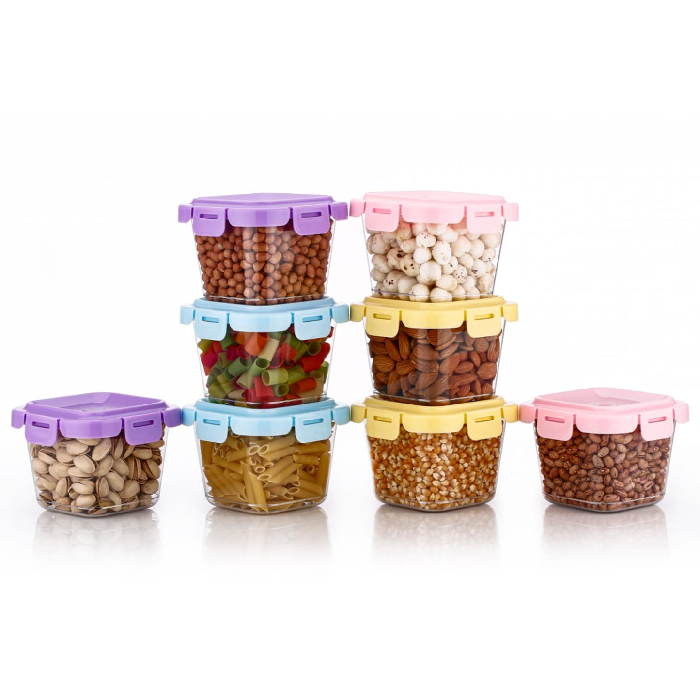 Plastic Food Storage Containers With Lid (4 Pcs Set  500 Ml) - Happy Price - Image 5
