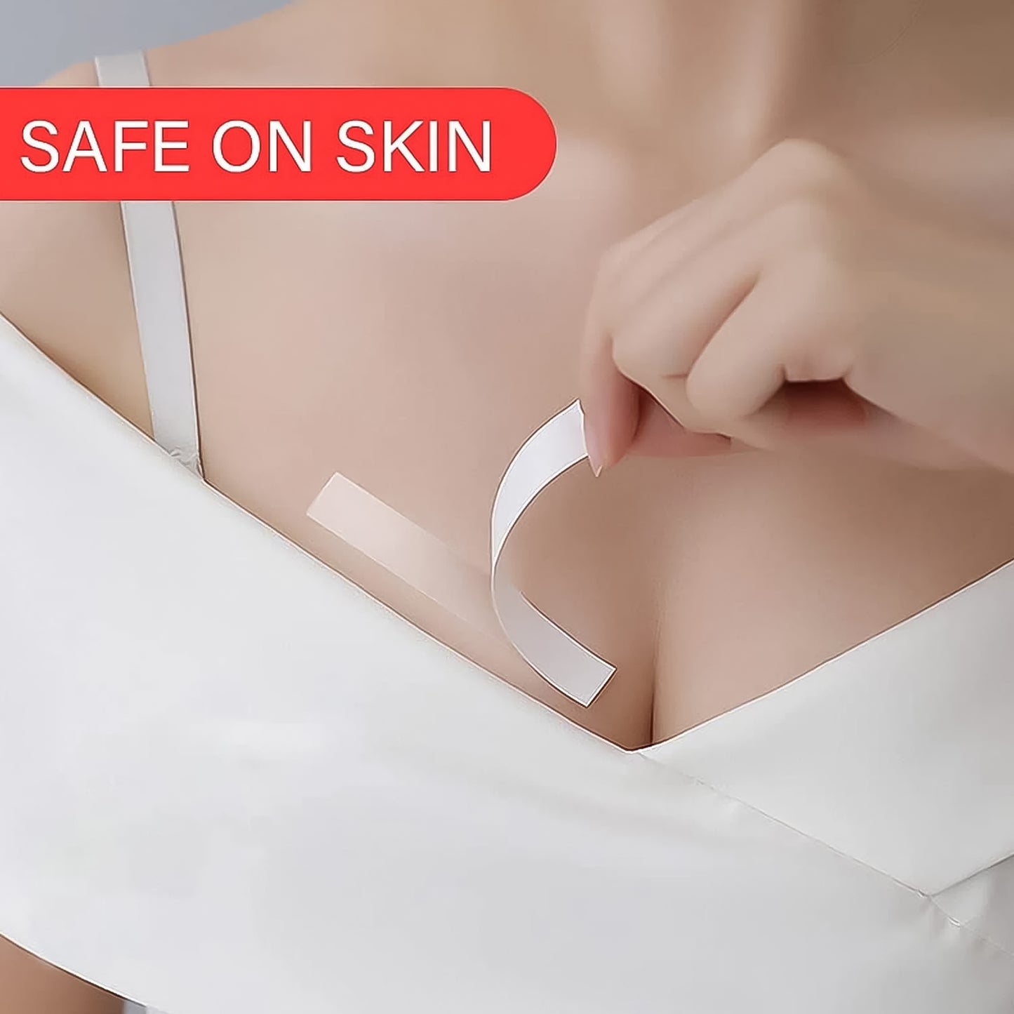 Waterproof Anti-skid Disposable Double Sided 10 Adhesive Transparent Clear Medical Tape For Lingerie (10 Pcs Set) - Happy Price - Image 5