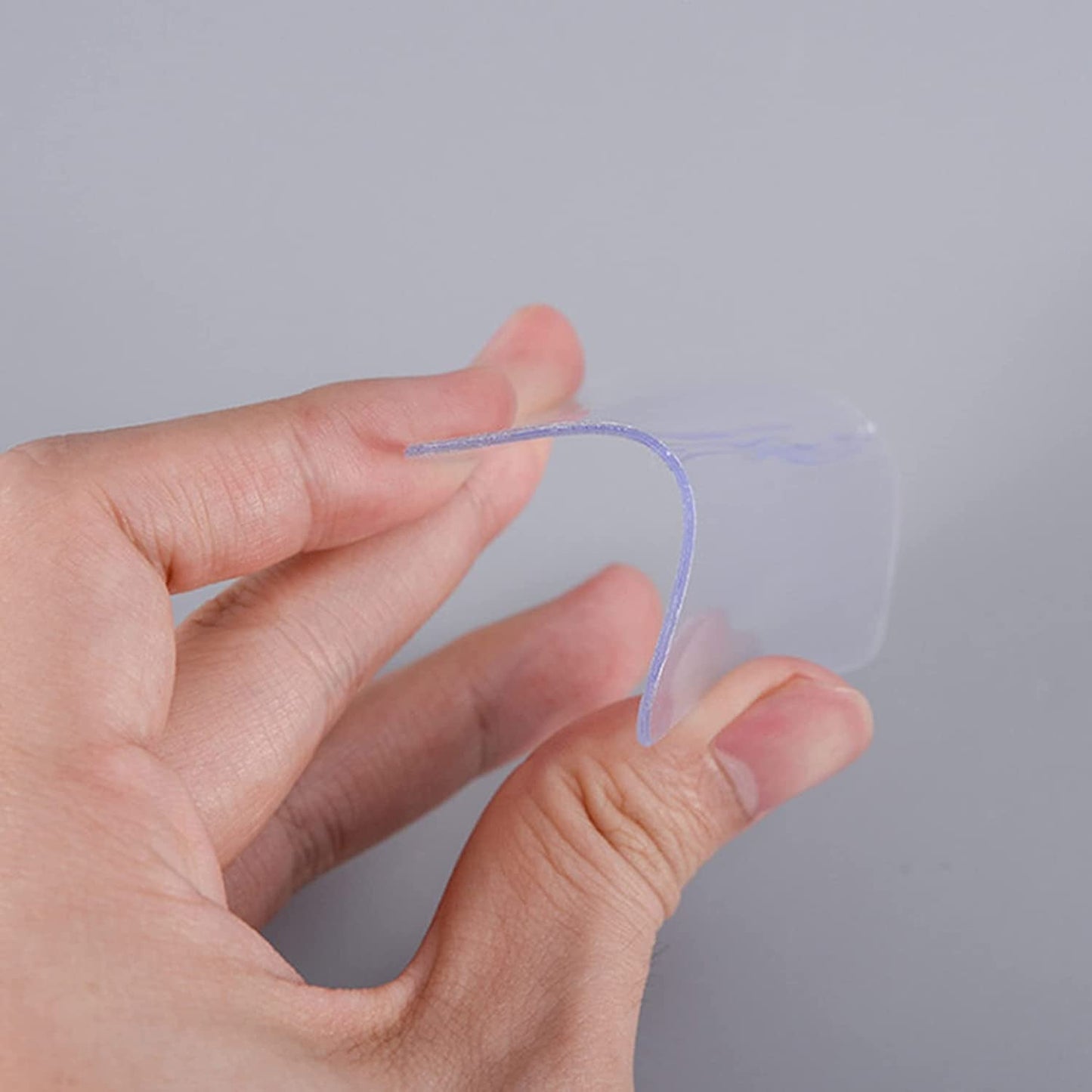 New Double Side Tape Sticker Strong Waterproof Wall Indoor Nano Adhesive No Trace Gel Clear Industrial Multipurpose Removable Use For Bedroom Home Kitchen Hotel (0.8mmx1pc) - Happy Price - Image 2