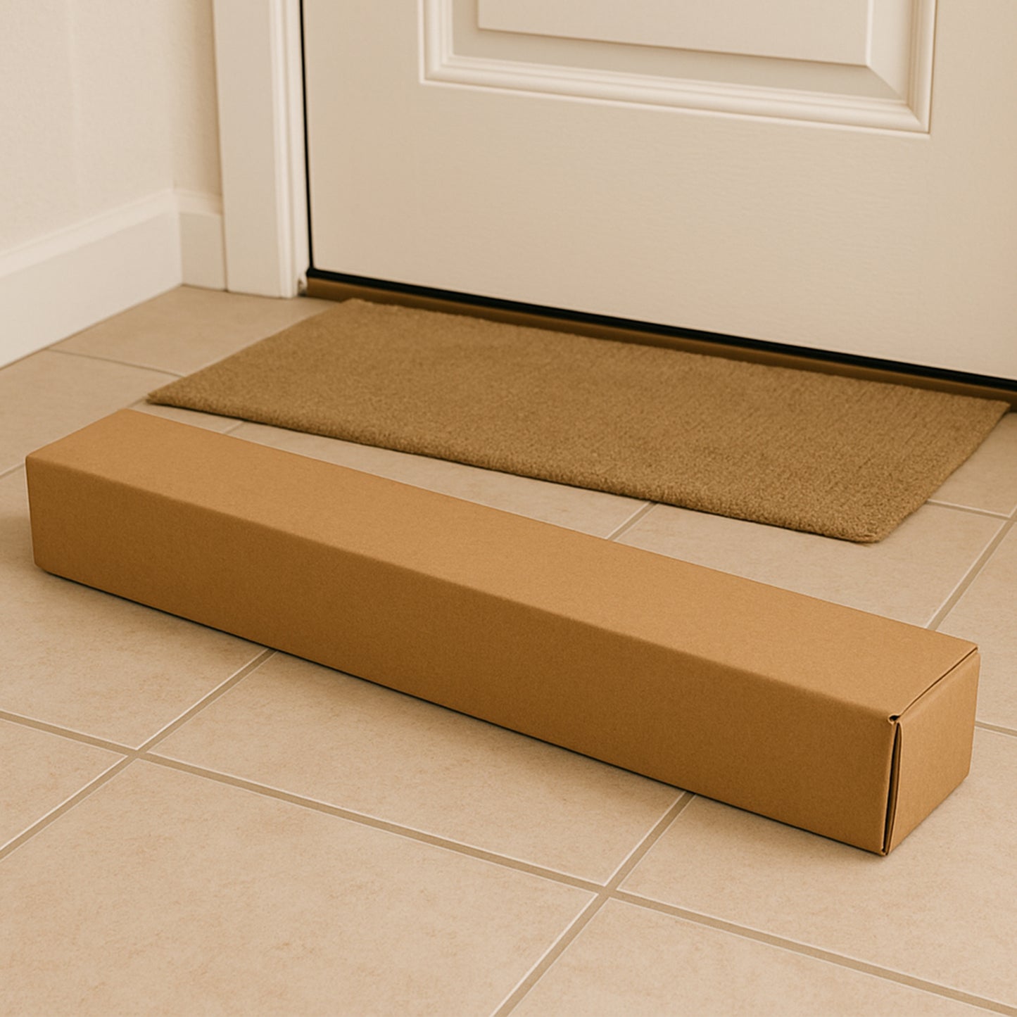 Durable Brown Corrugated Box for Secure Packaging - 7x66x9 cm, 1 Pc