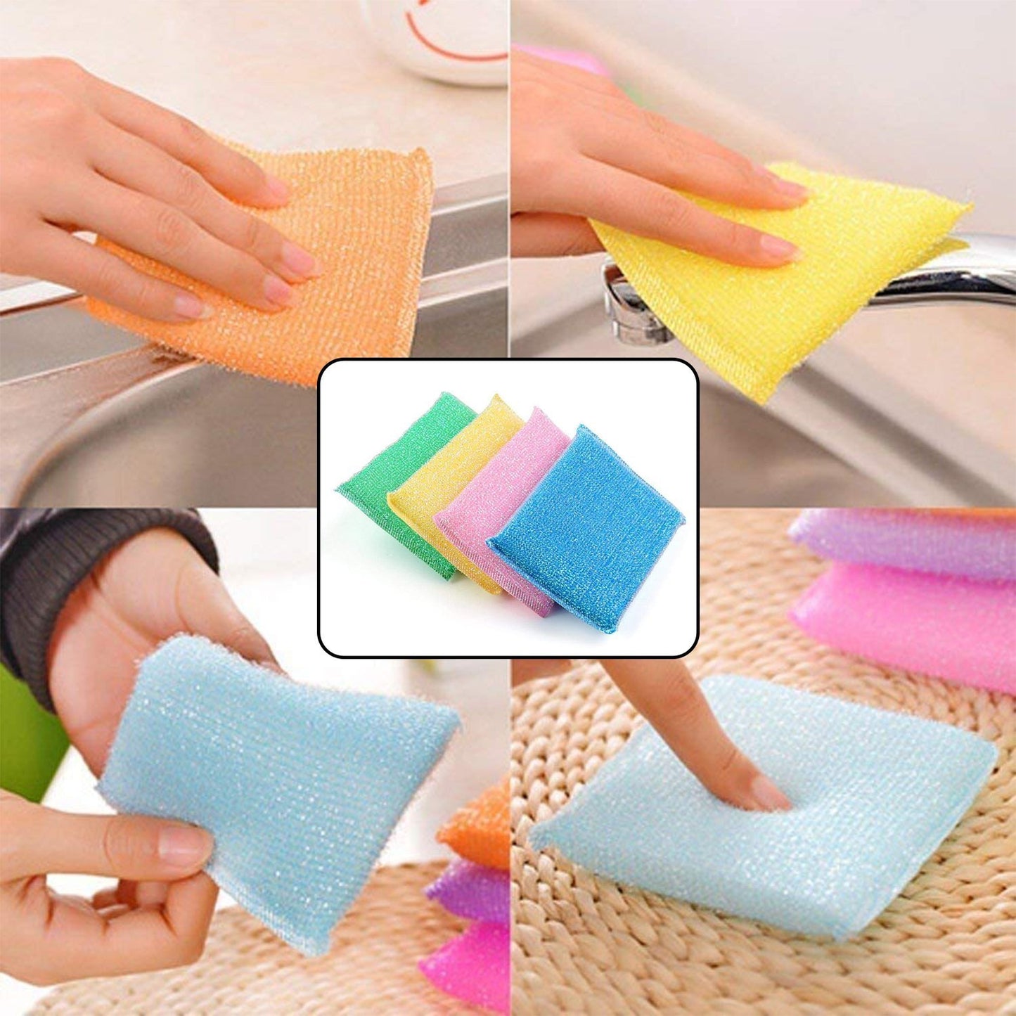 Scratch Proof Kitchen Utensil Scrubber Pad (Pack Of 12) - Happy Price - Image 4