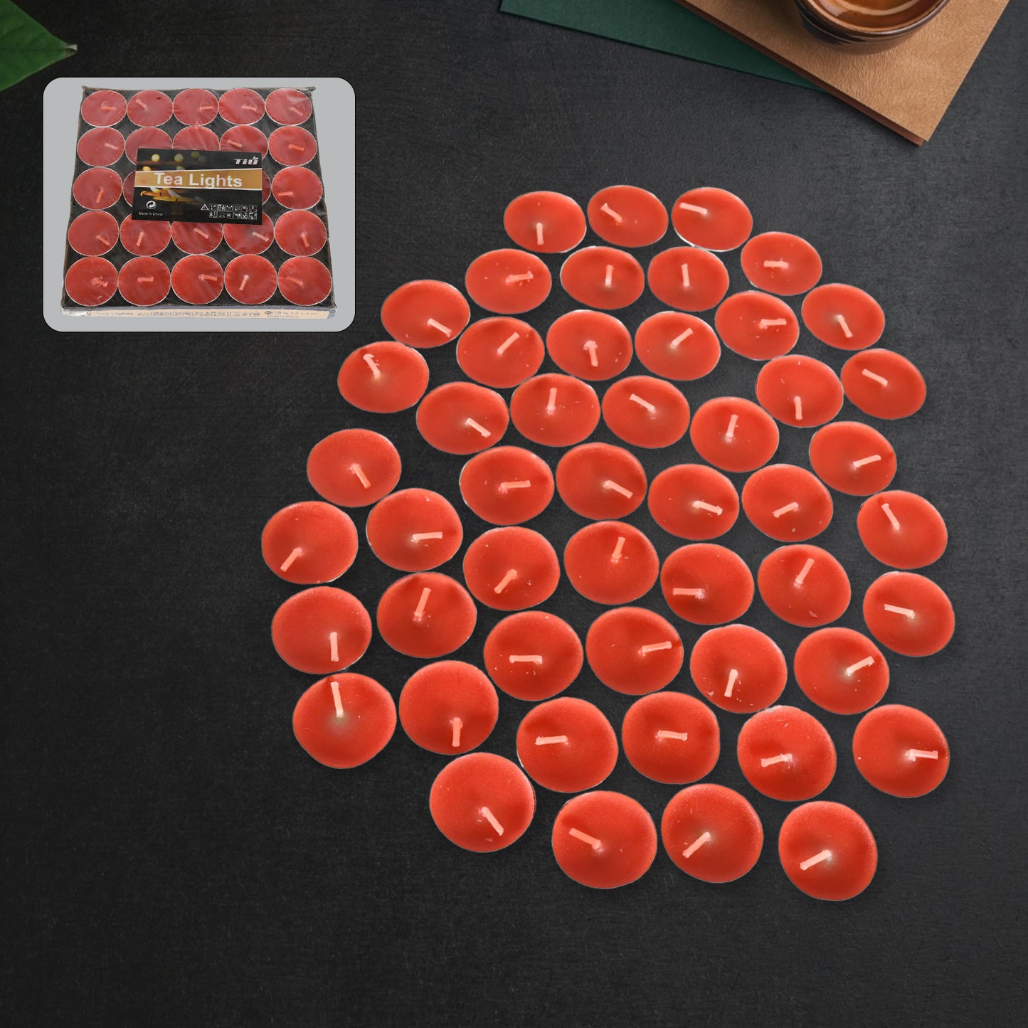 12691 Tealight Candles Set Smokeless Candles Tealight Diwali Candles For Diwali Home Decor Decoration Party Festivals For Mood Dinners Parities Home Decoration Wedding Candle (50 Pcs Set) - Happy Price - Image 2
