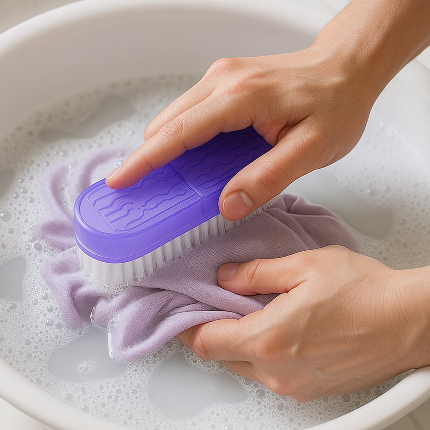 Multipurpose Plastic Handle Laundry Brush (1 Pc) - Happy Price - Image 3