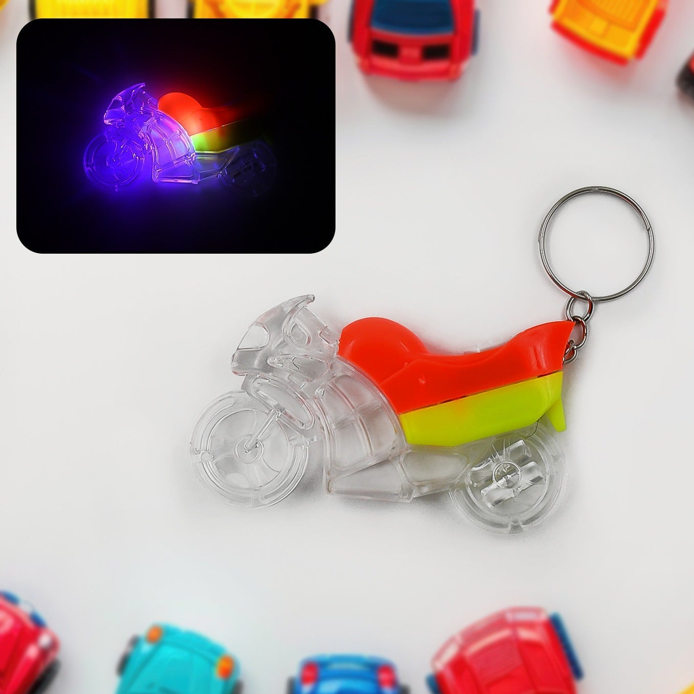 Kids Boys Light Bike Keychain - Happy Price - Image 1