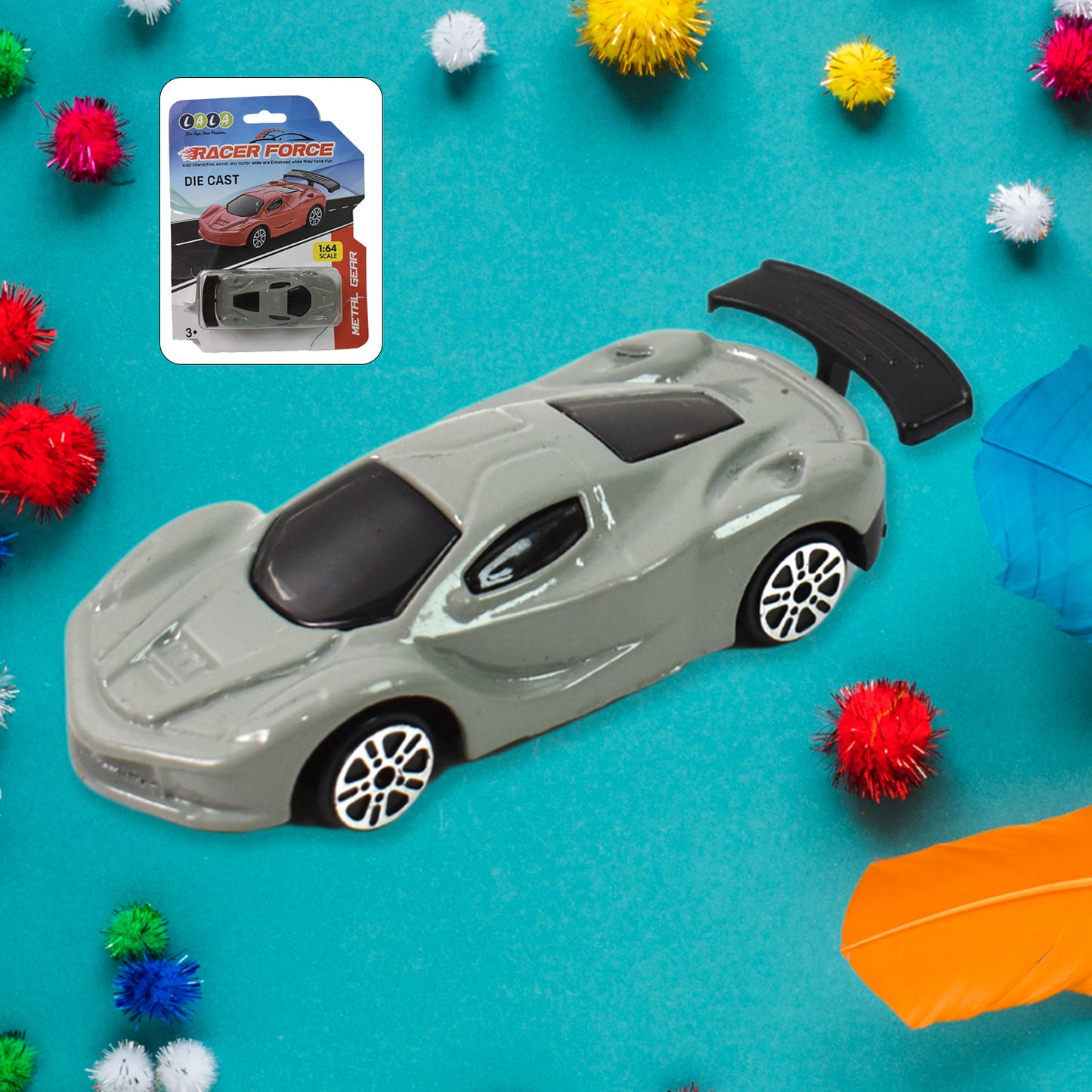 Metal Mini Car Toy Free Wheel Toy Vehicle (Multicolor  1 Pc) - Happy Price - Image 6