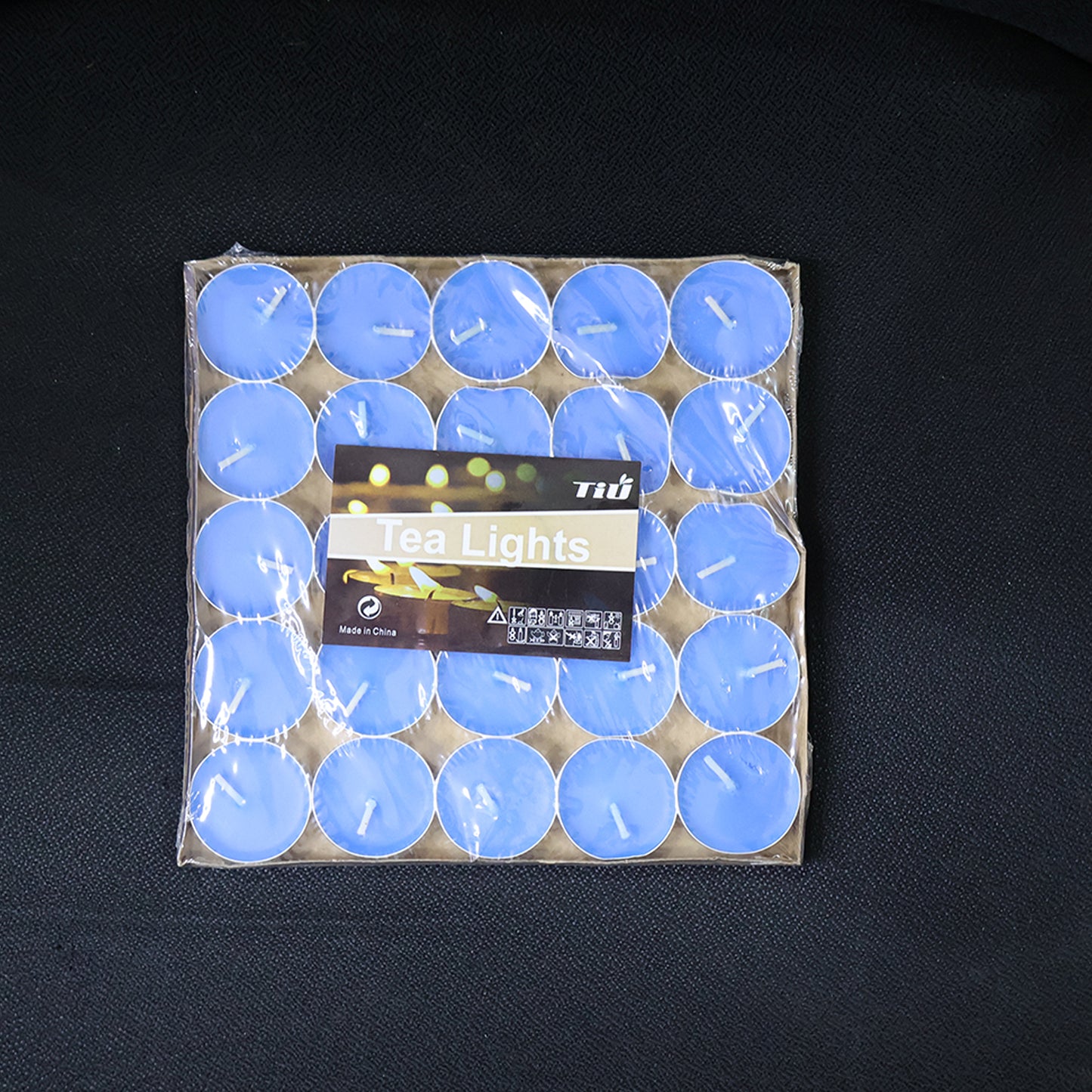 Blue Scented Tea Light Candles - Pack of 25 for Home Decor & Ambiance - Happy Price - Image 7