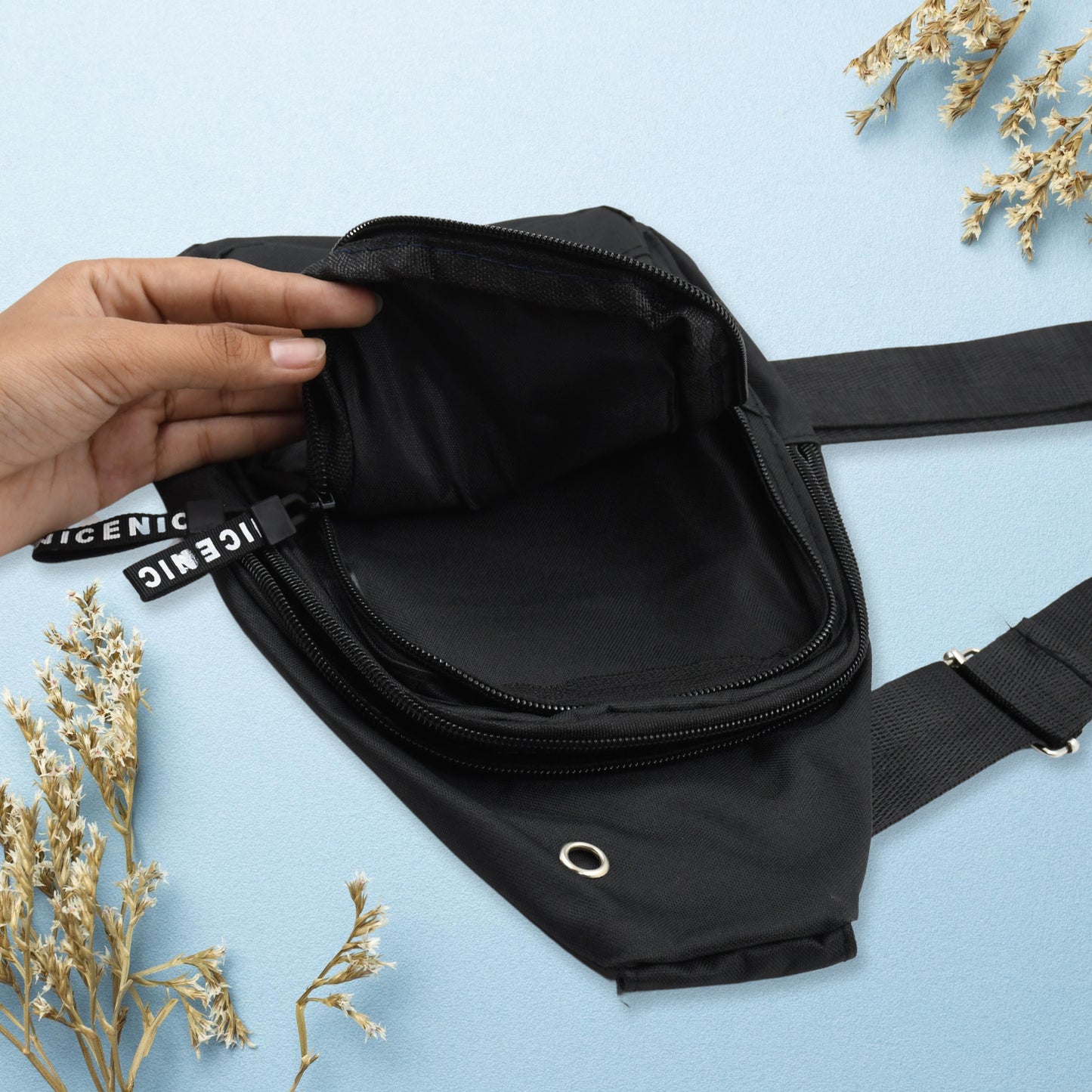Waterproof Anti Theft Cross-body Fanny Pack Waist Bag Shoulder Bags Chest Men Casual Fashion Usb Charging Earphone Hook Sling Travel Bag (1 Pc) - Happy Price - Image 5