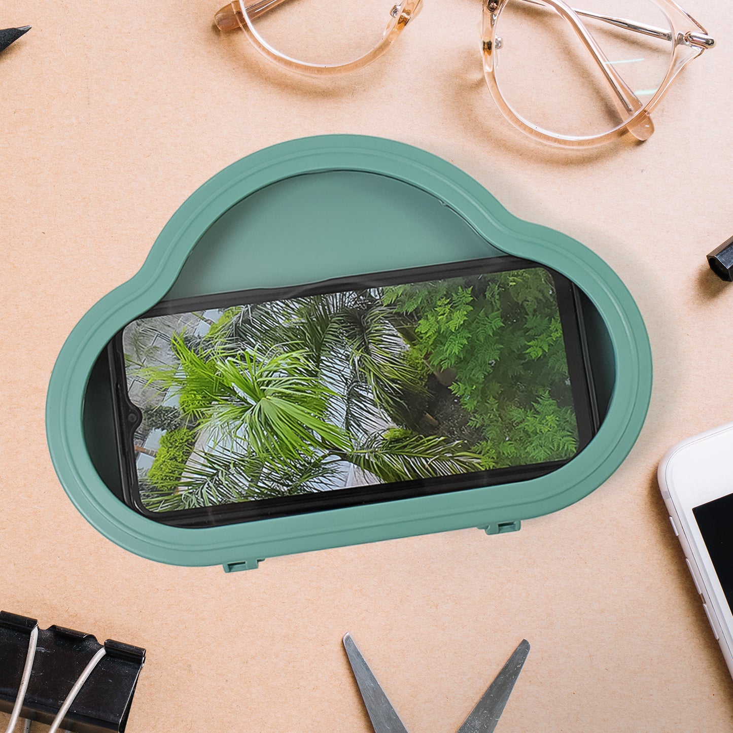 Smartphone  Mobile Stand Waterproof Case Smartphone Stand Case (1 Pc  Green Colour) - Happy Price - Image 5