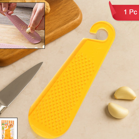 Multipurpose Garlic And Ginger Grater Peeler Tool With Hanging Hook  1 Pc - Happy Price - Image 1