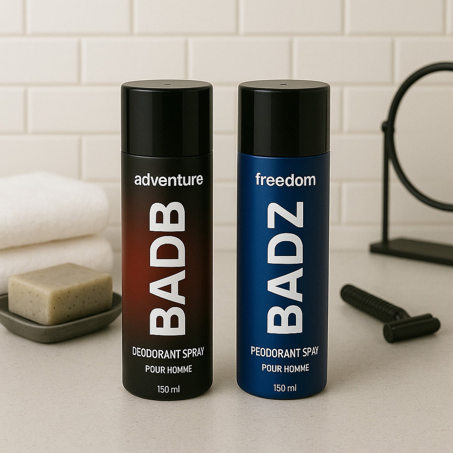 Mens Deodorant Body Spray 150ml (Adventure  Freedom Variant  1 Pc Random Mix) - Happy Price - Image 2