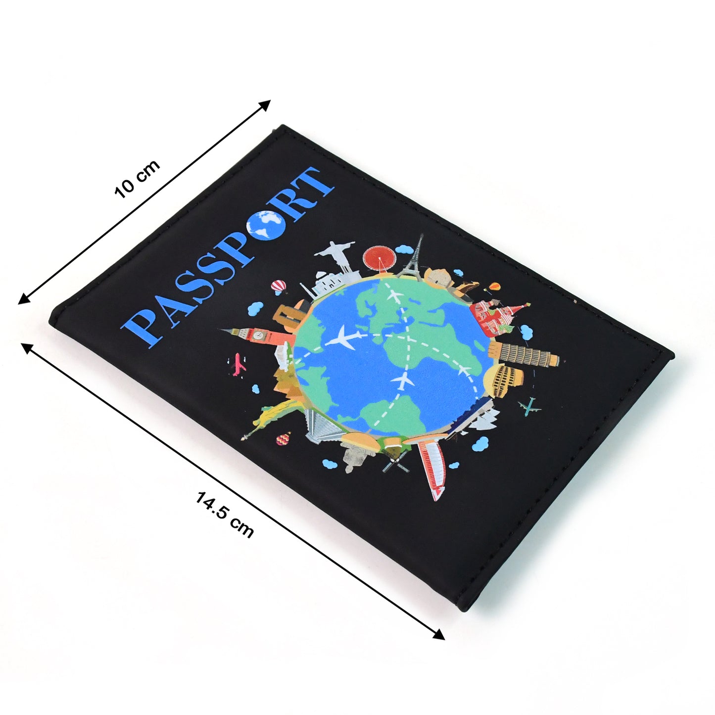 Printed Passport Holder Cover (1 Pc) - Travel Document Organizer