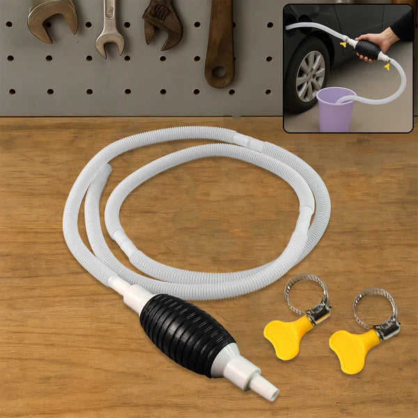 Fuel Transfer Pump Kit. Flow Hand Pump Portable Manual Car Fuel Transfer Pump For Petrol Diesel Oil Liquid Water Fish Tank. - Happy Price - Image 6