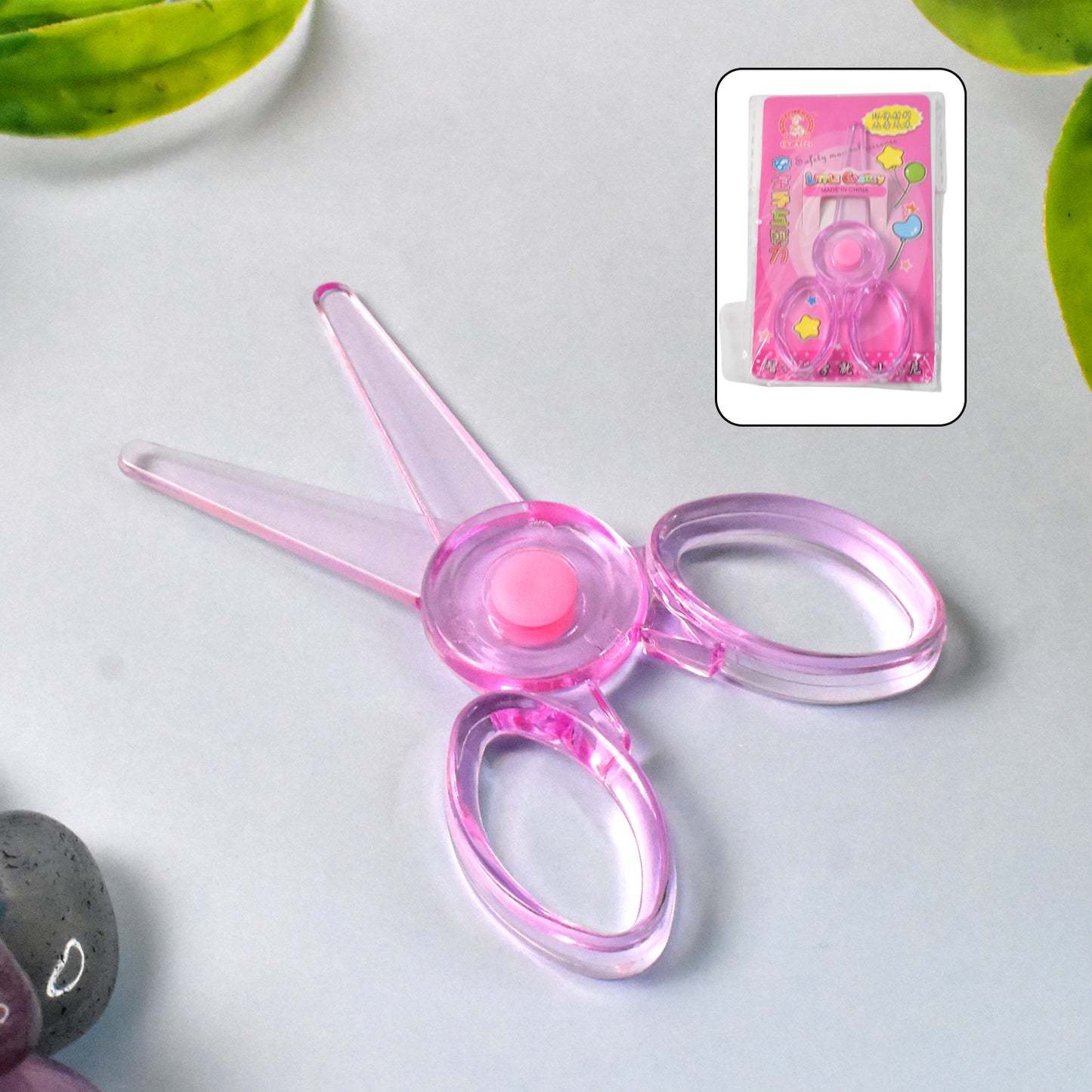 Plastic Child-safe Scissor (1 Pc  Mix Color) - Happy Price - Image 2