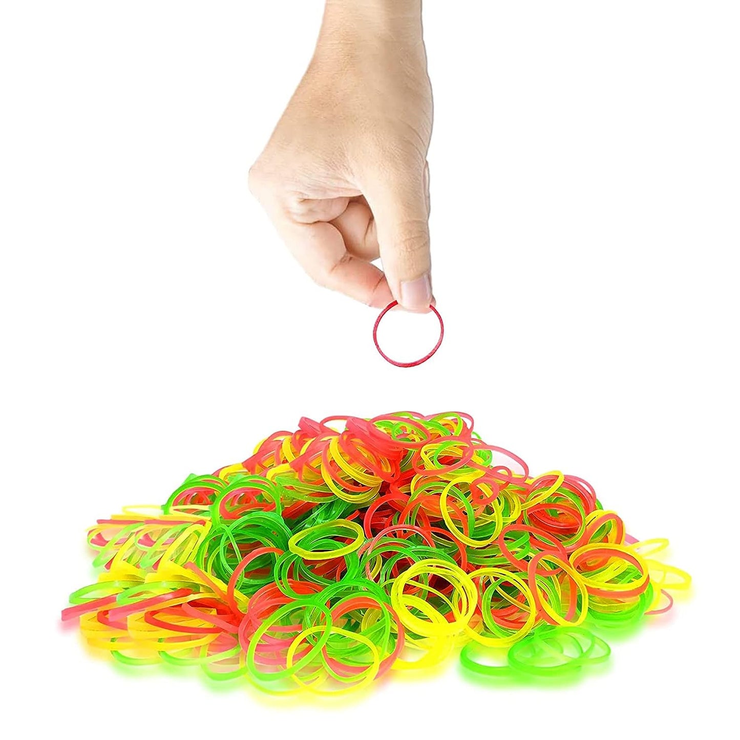 Rubber Band For Officehome And Kitchen Accessories Item Products Elastic Rubber Bands Flexible Reusable Nylon Elastic Unbreakable For Stationery School Multicolor - Happy Price - Image 3