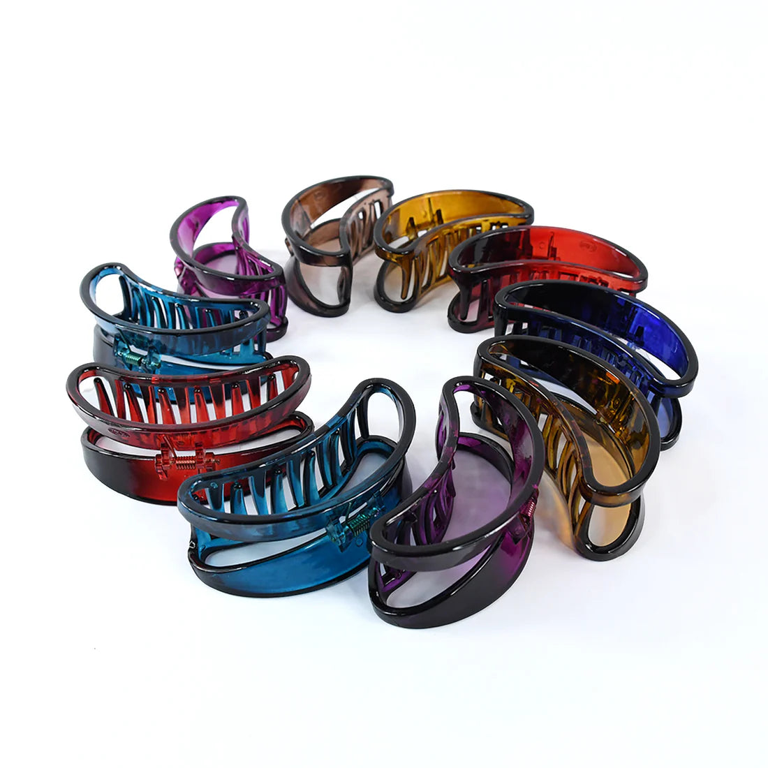 Plastic Hair Clamp Grip Simple Matte Hair Barrette Clamp (1 Pc) - Happy Price - Image 4