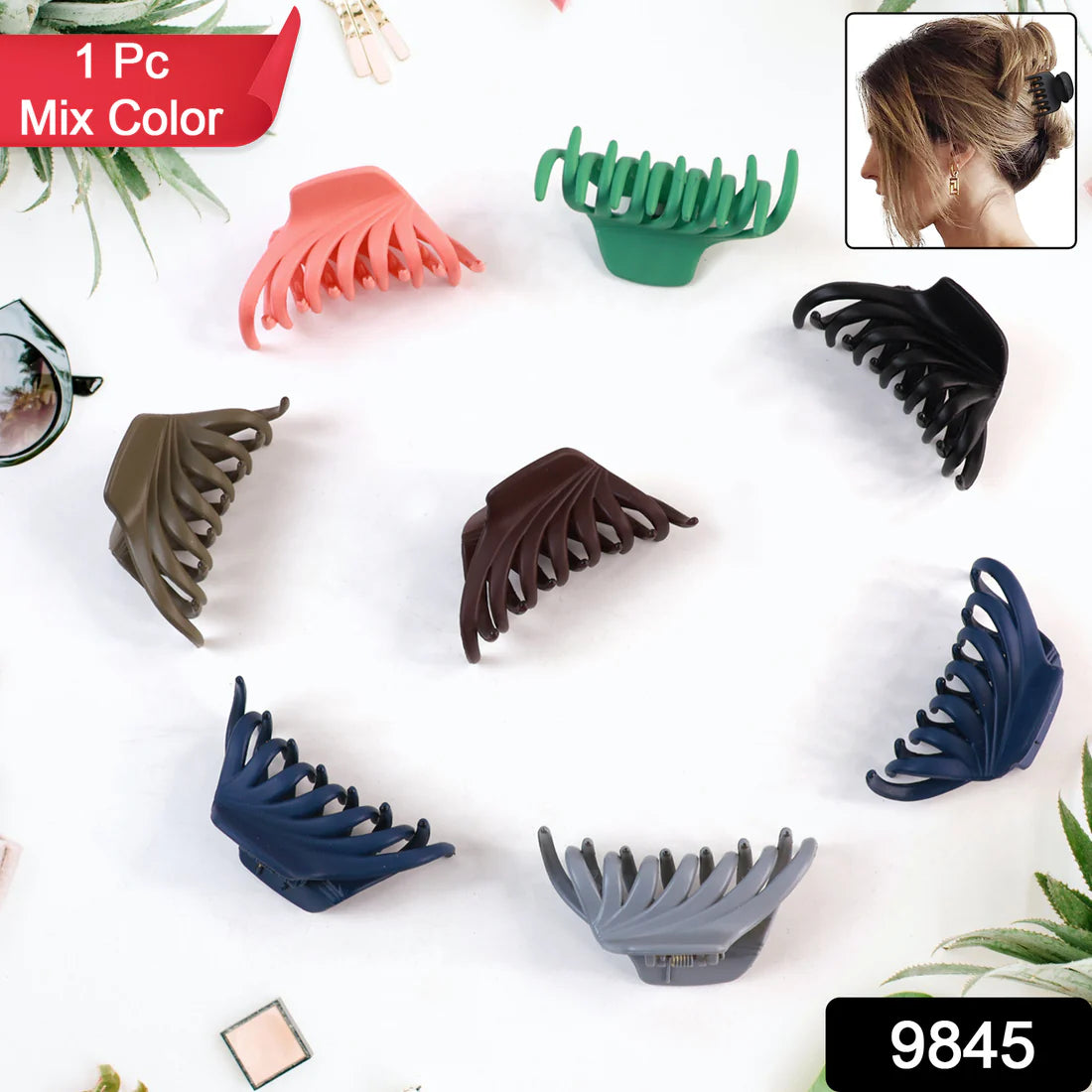 Plastic Hair Clamp Grip Simple Matte Hair Barrette Clamp (1 Pc) - Happy Price - Image 4