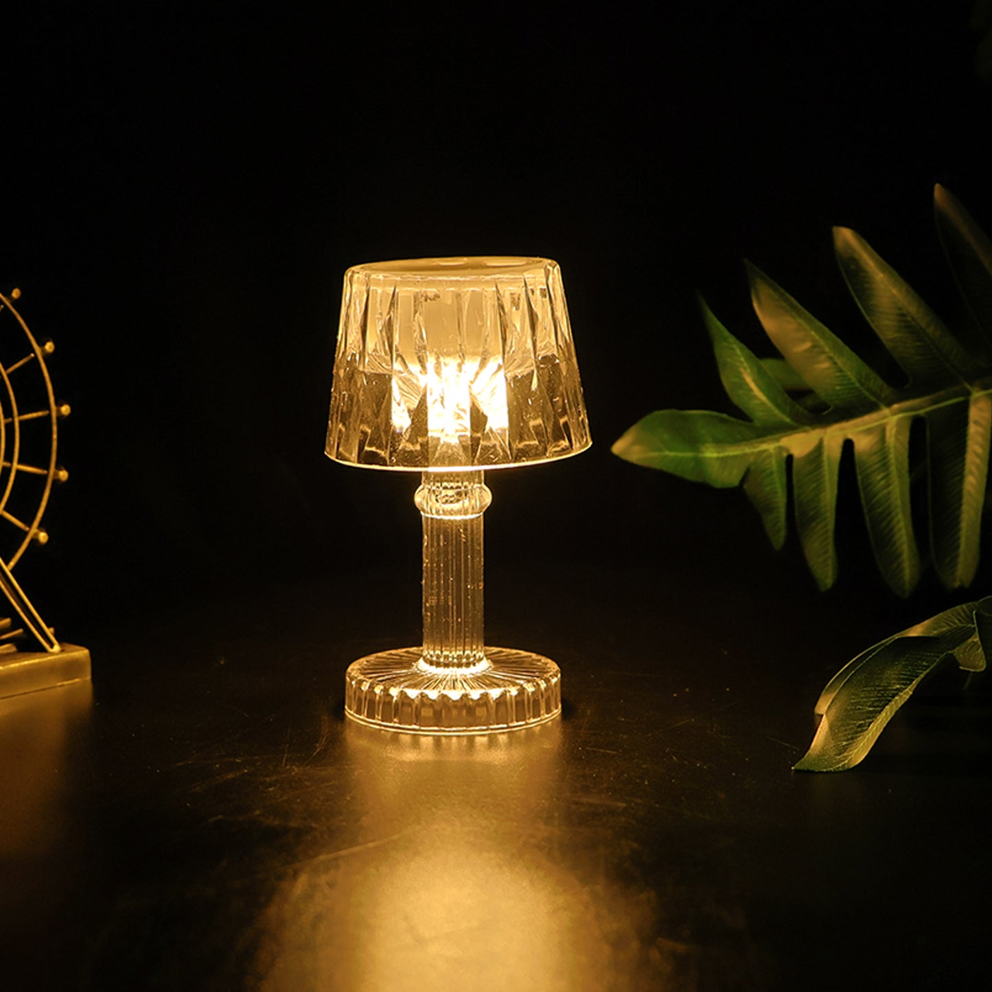 3 Pc Battery Operated Crystal Effect Mini Table Lamps Set - Happy Price - Image 4