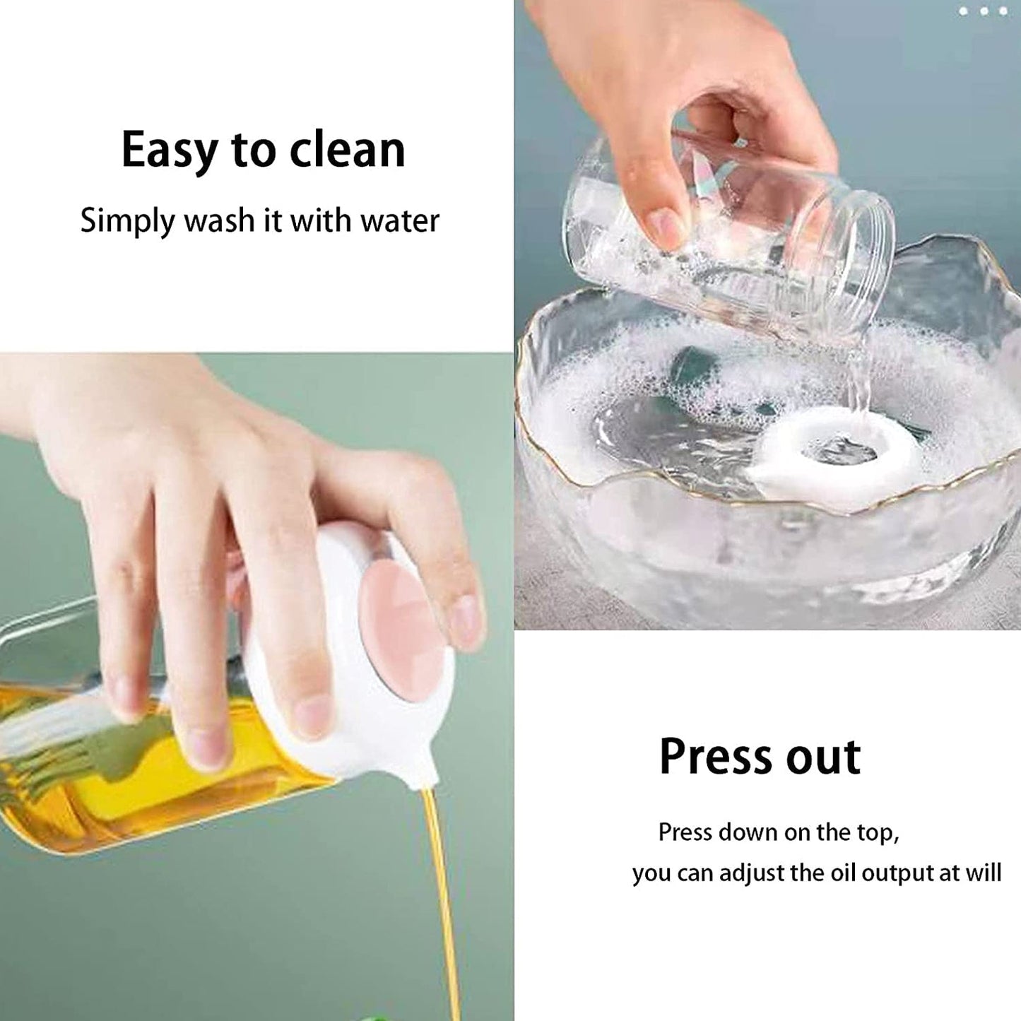 Oil Dispenser With Silicone Oil Brush (1 Pc  With Brush  250 Ml Approx) - Happy Price - Image 4