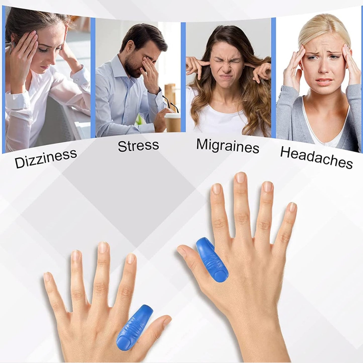 Sugar Control Acupressure Hand Pressure Point Clip Migraine Relief Clip With Magnets (1 Pc) - Happy Price - Image 6