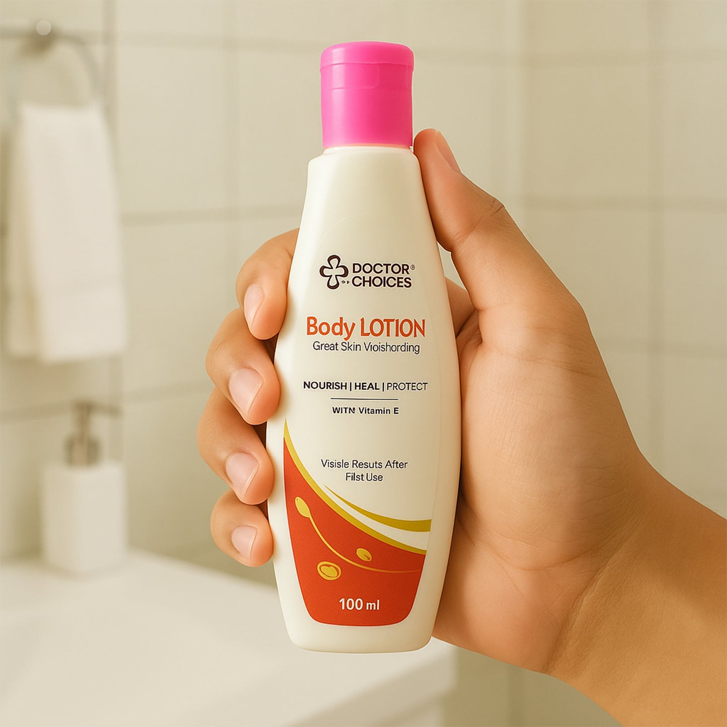 Doctor Choices Vitamin E Enriched Body Lotion, 100ml - Daily Hydration