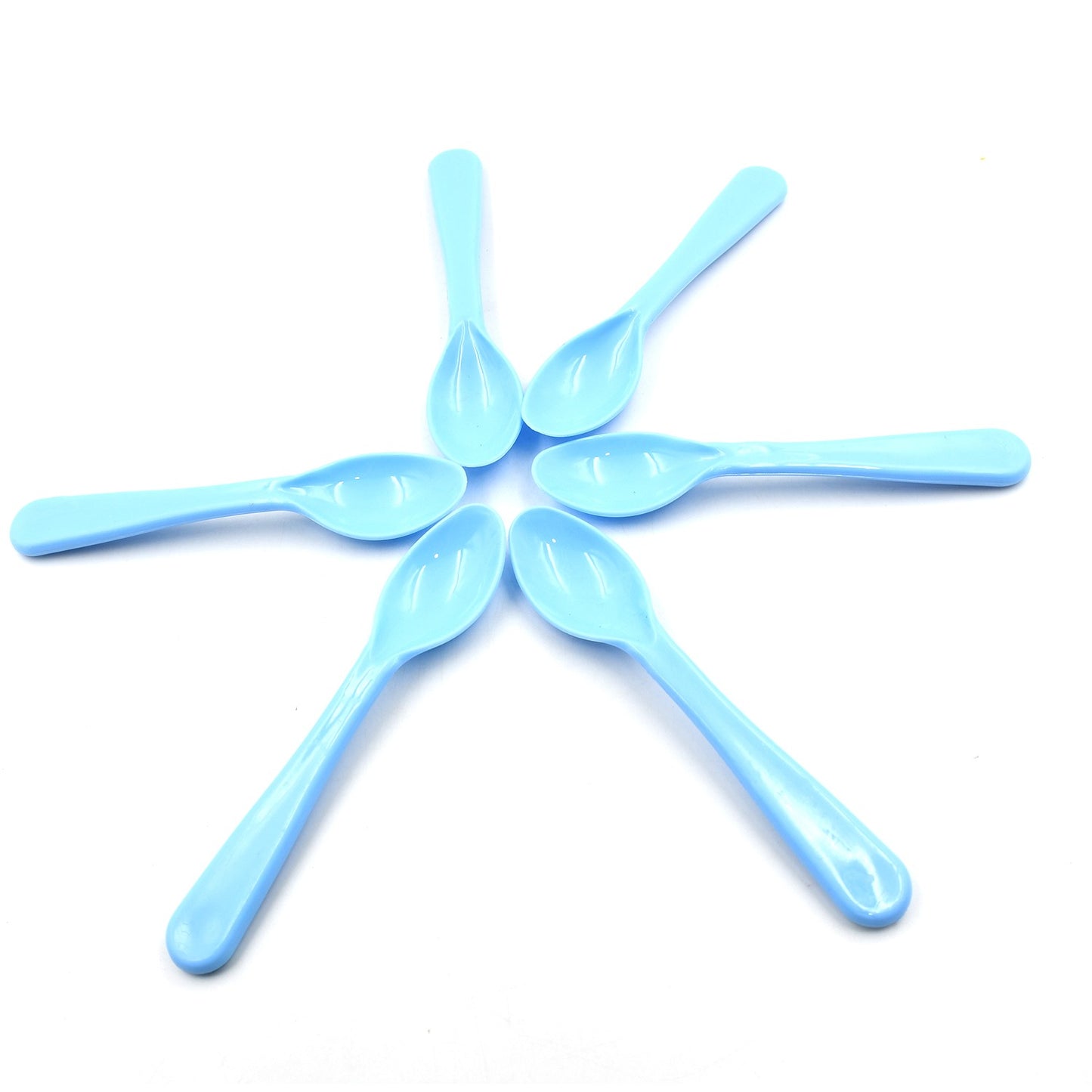 Food Plastic Spoon Set Plastic Table Spoon Set Plastic Tea Spoon Coffee With Abs Plastic Heat-resistant Spoon (6 Pc Set ) - Happy Price - Image 4