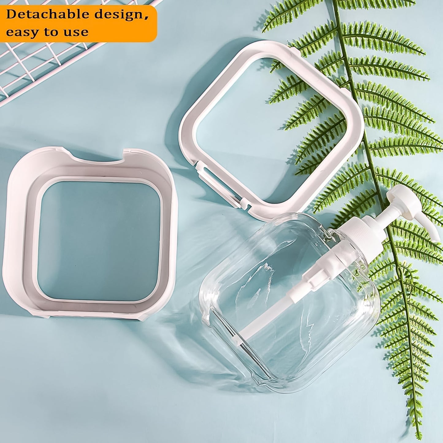Snap Sink Dispenser Plastic Clear Empty Pump Lotion Bottles (1 Set) - Happy Price - Image 3
