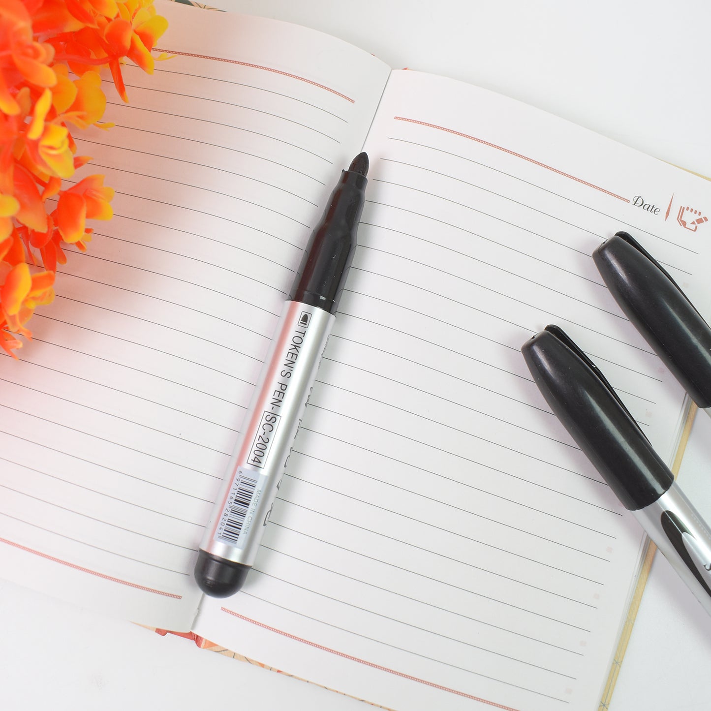 Black Marker Used In All Kinds Of School College (4 Pcs Set) - Happy Price - Image 4