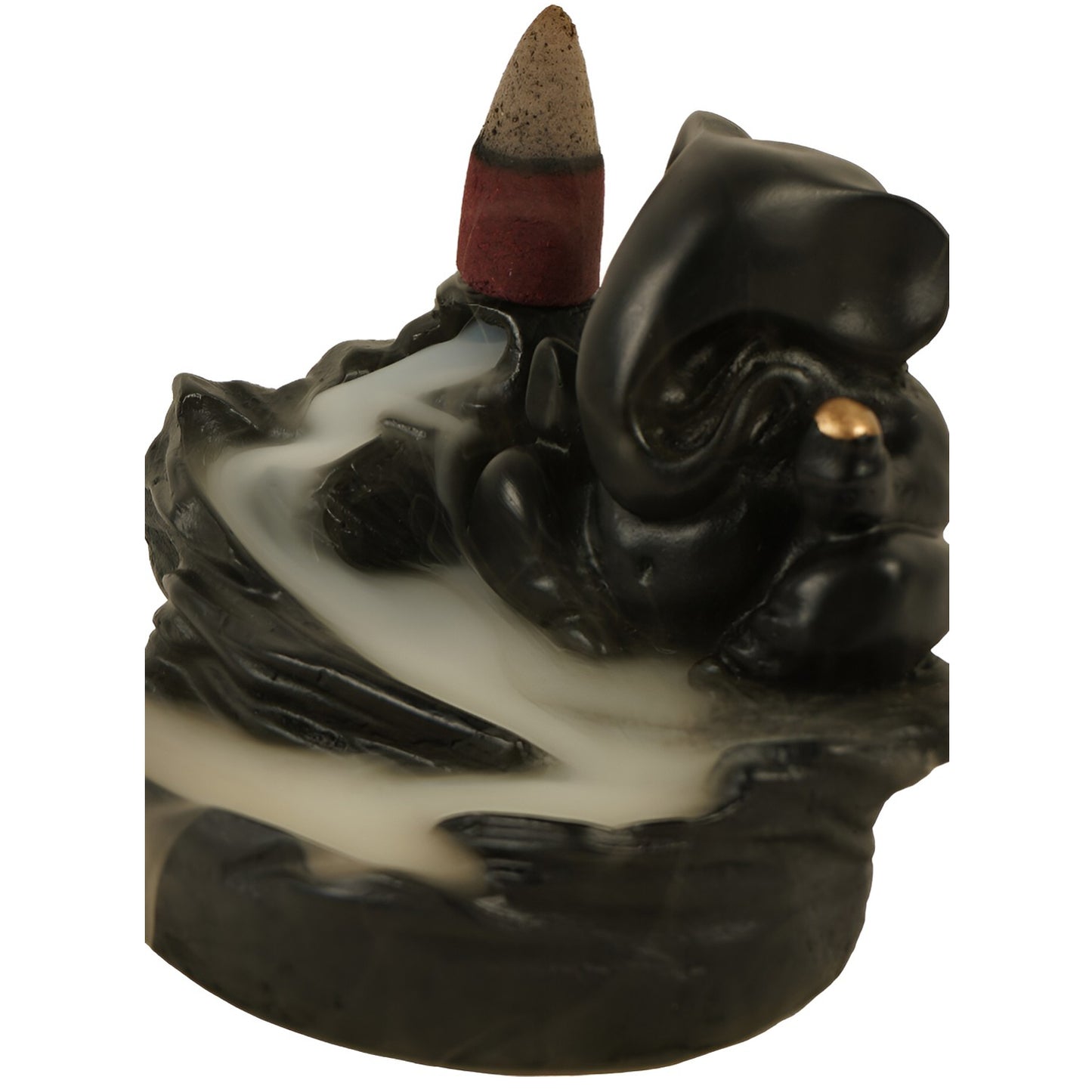 Smoke Fountain Ganesha Idol Decoration Items With 8 Pc Backflow Incense Cones Sticks (1 Pc) - Happy Price - Image 6