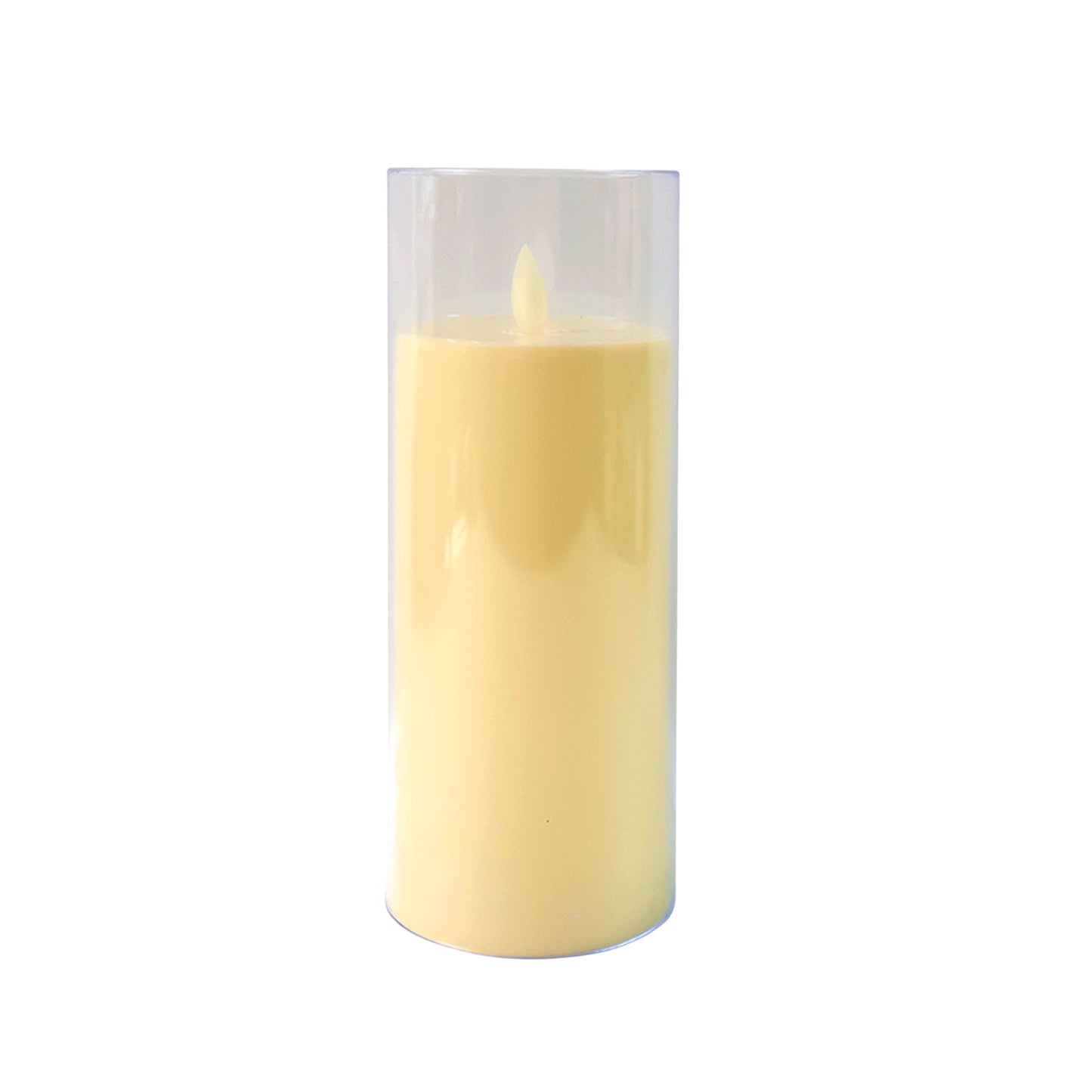 LED Flickering Flame Candle Light in Glass Cover (1 Pc) - Happy Price - Image 2