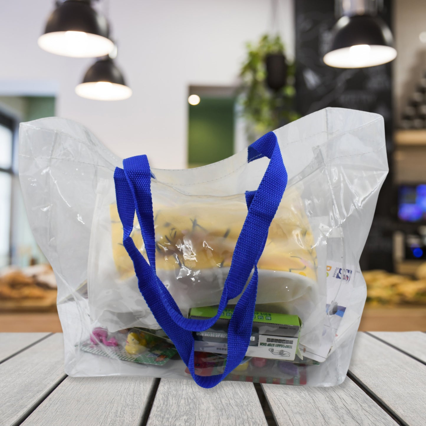 Multifunction Transparent Bag With Handle Bag (453014 Cm  1 Pc) - Happy Price - Image 6