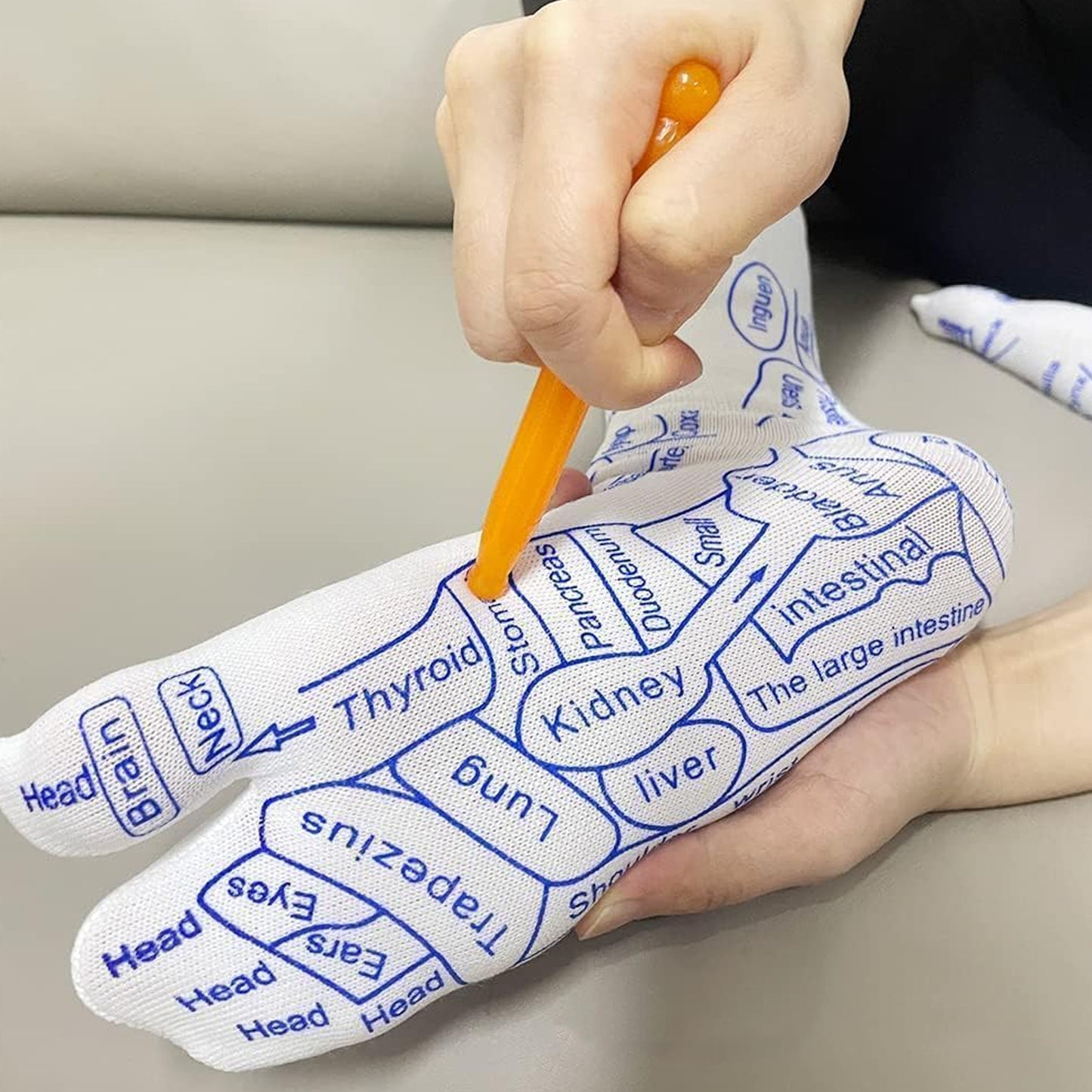 Full Reflexology Acupressure Therapy Socks Set (1 Set) - Happy Price - Image 3