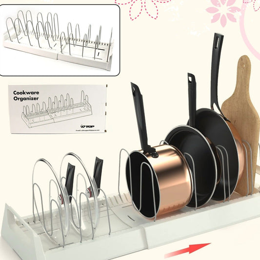 Pots And Pans Organizer Rack For Under Cabinet - Happy Price - Image 1