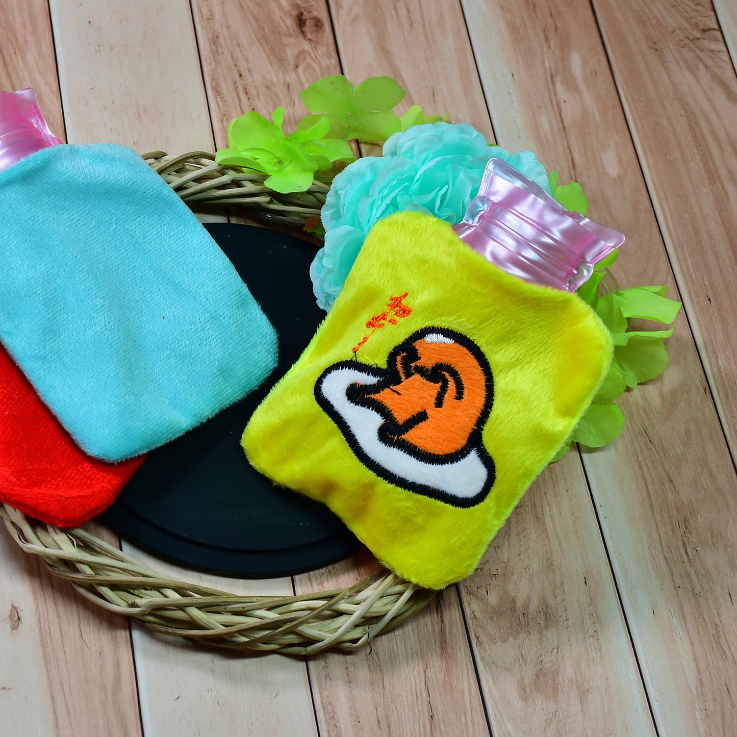 Yellow Duck Head Small Hot Water Bag With Cover For Pain Relief Neck Shoulder Pain And Hand Feet Warmer Menstrual Cramps. - Happy Price - Image 3