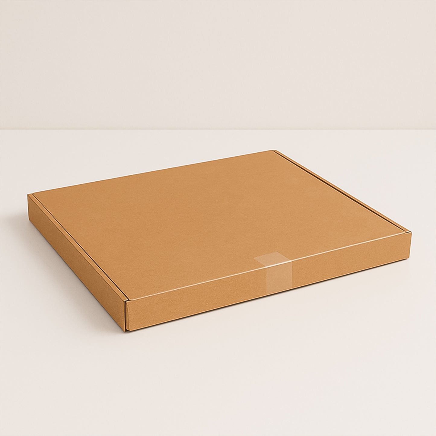 Durable Brown Corrugated Box for Secure Packaging - 44x37x4 cm, 1 Pc