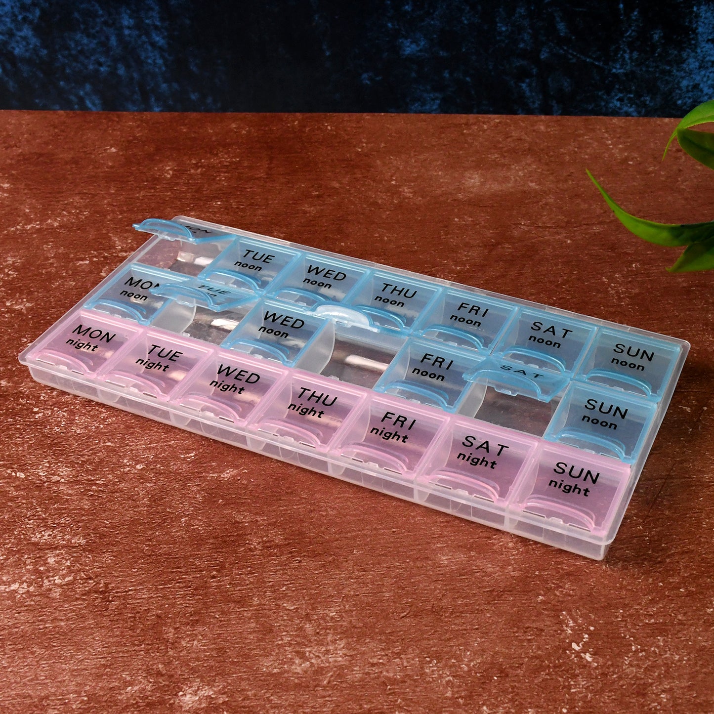 Weekly Pill Organizer Box With 21 Compartments (1 Pc) - Happy Price - Image 6