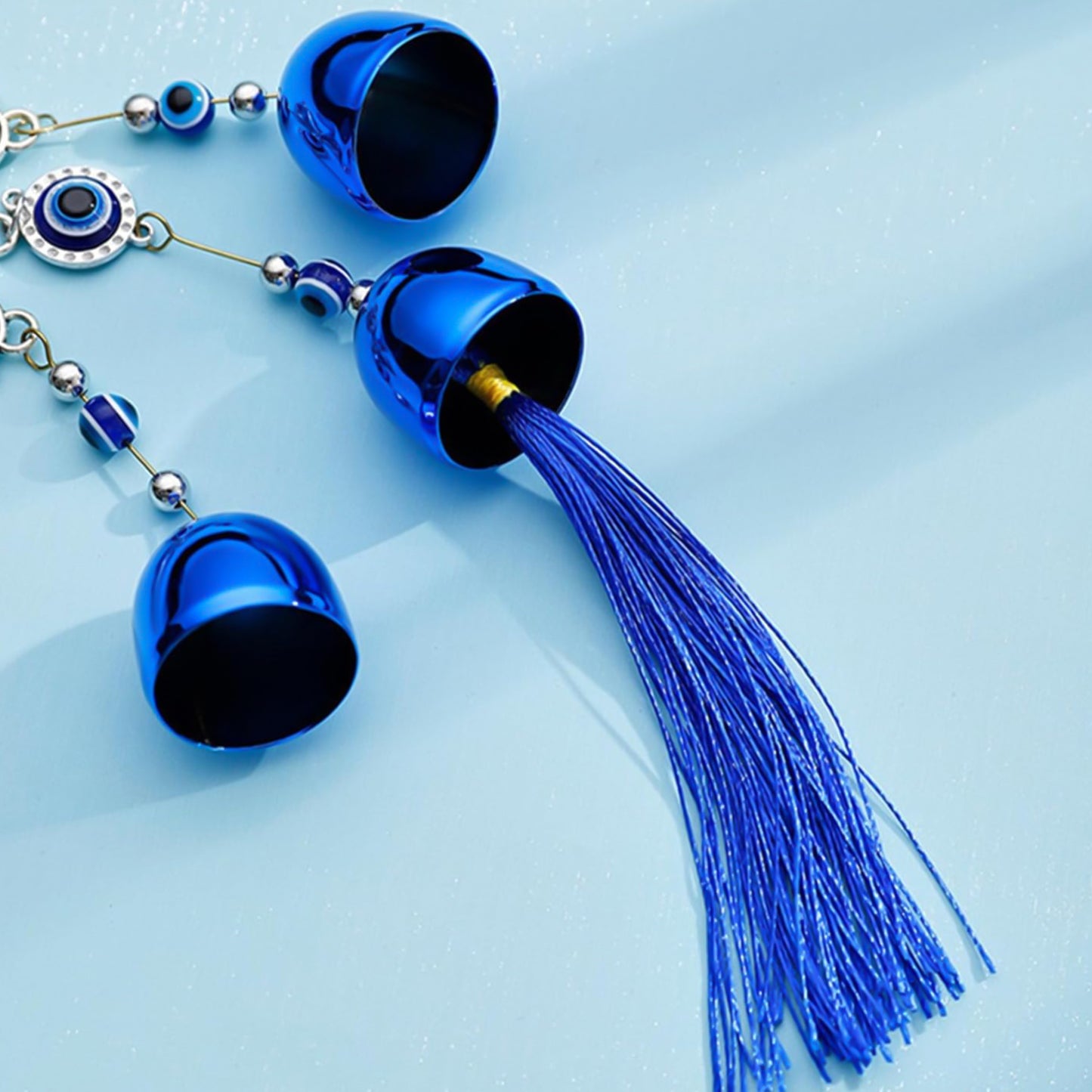 Metal Evil Eye Wind Chime Bells (Mix Design  1 Pc) - Happy Price - Image 2